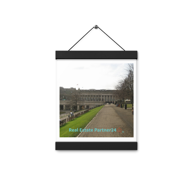 Majestic Palace Poster with hangers with realestatepartner24 with house Logo