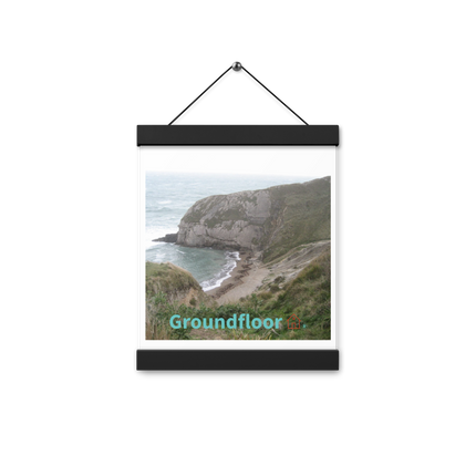Sea & Hills Poster with hangers with Groundfloor with House Logo