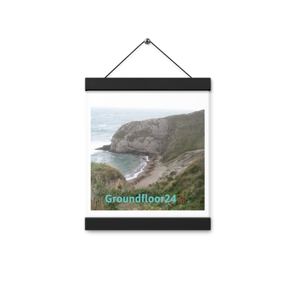 Sea & Hills Poster with hangers with Groundfloor24 with House Logo