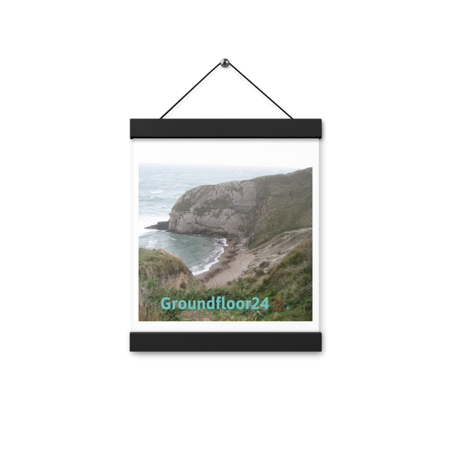 Sea & Hills Poster with hangers with Groundfloor24 with House Logo