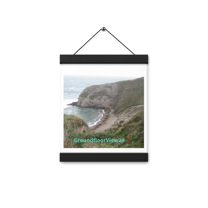 Sea & Hills Poster with hangers with groundfloorview24 with House Logo