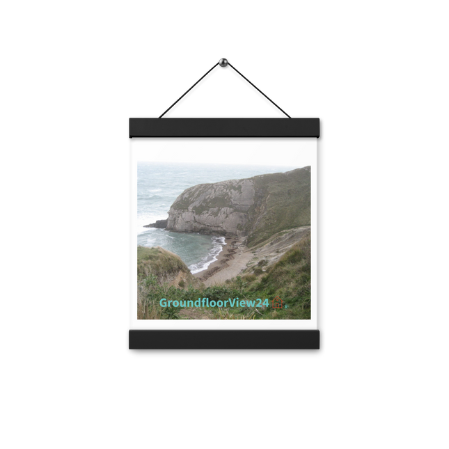 Sea & Hills Poster with hangers with groundfloorview24 with House Logo