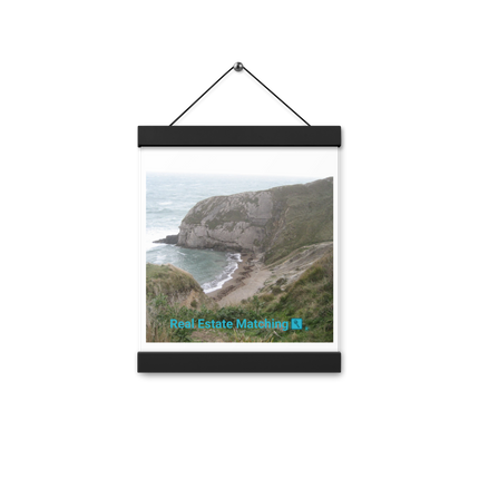 Sea & Hills Poster with hangers with realestatematching with key Logo