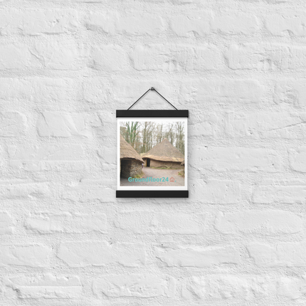 Village Charm Poster with hangers with Groundfloor24 with House Logo