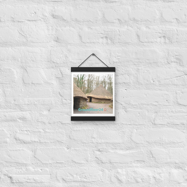 Village Charm Poster with hangers with Groundfloor24 with House Logo