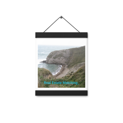 Sea & Hills Poster with hangers with realestatematching without key Logo