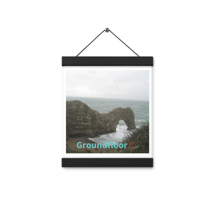 Coastal Escape Poster with hangers with Groundfloor with House Logo