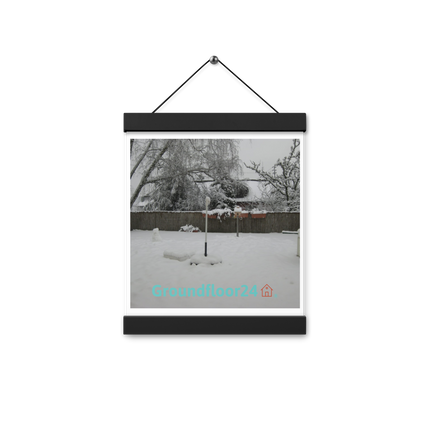 Winter Wonderland Poster with hangers with Groundfloor24 with House Logo