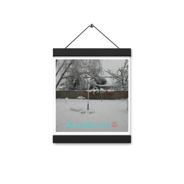 Winter Wonderland Poster with hangers with Groundfloor24 with House Logo