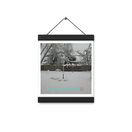 Winter Wonderland Poster with hangers with groundfloorview24 with House Logo