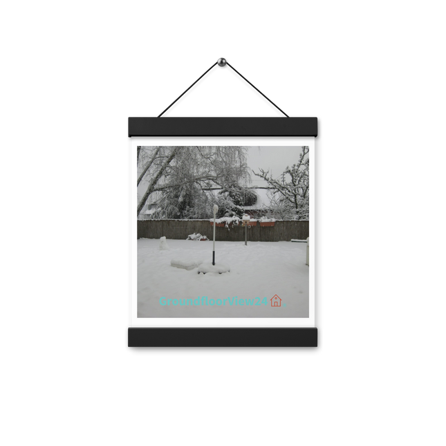 Winter Wonderland Poster with hangers with groundfloorview24 with House Logo