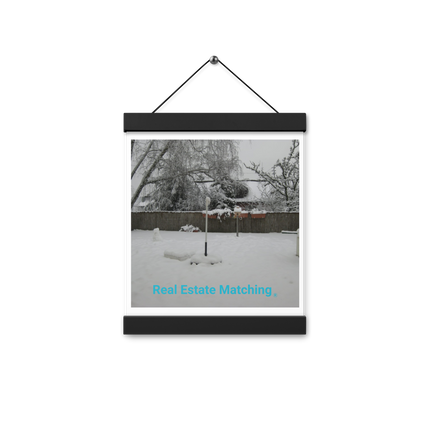 Winter Wonderland Poster with hangers with realestatematching without key Logo