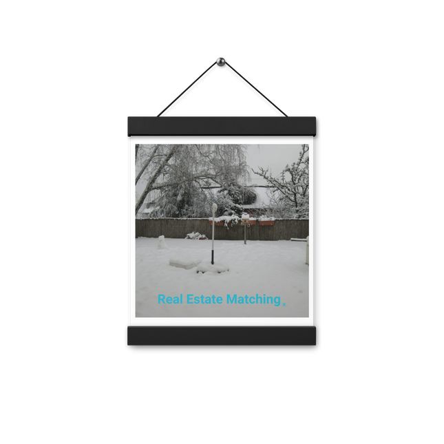 Winter Wonderland Poster with hangers with realestatematching without key Logo