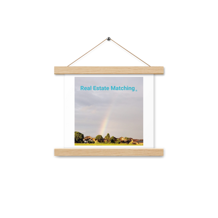 The Rainbow Sinari Poster with hangers with Real Estate Matching Logo