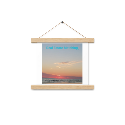 Sunset Sinari Poster with hangers with Real Estate Matching Logo