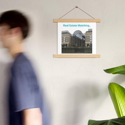 Hay's Galleria Poster with hangers with Real Estate Matching Logo