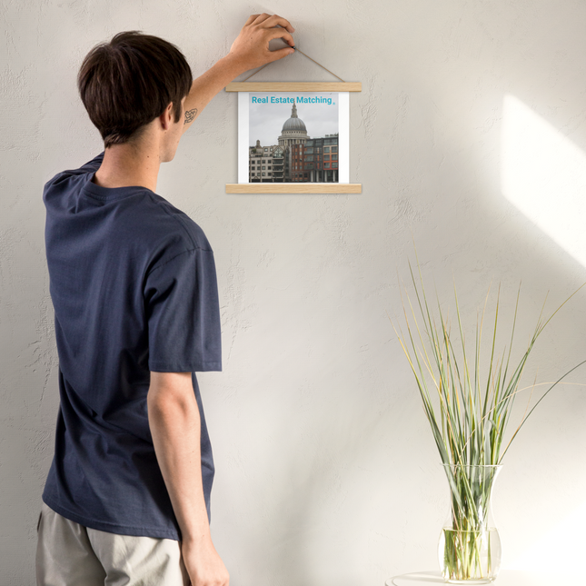 St. Paul's Cathedral Poster with hangers with Real Estate Matching Logo