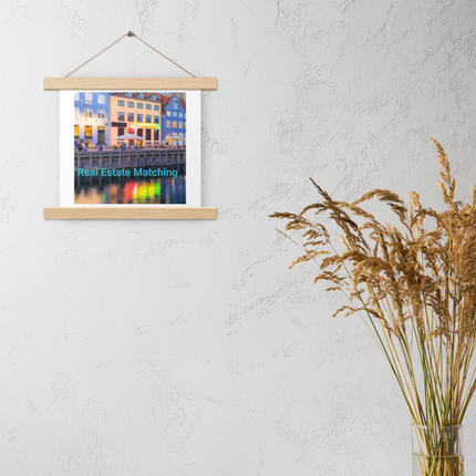 Nyhavn Poster with hangers with Real Estate Matching Logo