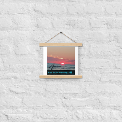 Beutiful Poster with hangers with Real Estate Matching24 Logo