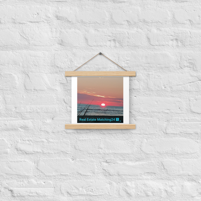 Beutiful Poster with hangers with Real Estate Matching24 Logo