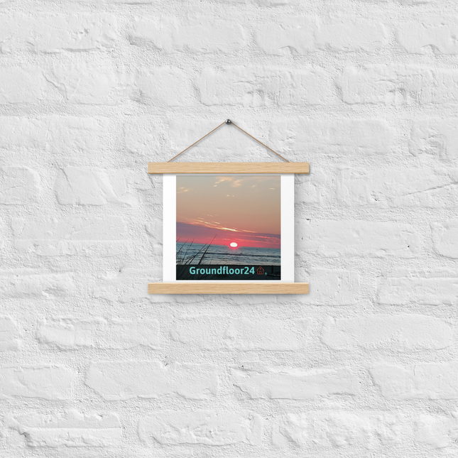 Beutiful Poster with hangers with Groundfloor24 Logo