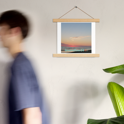 Sunset Sinari Poster with hangers with Groundfloor24 Logo