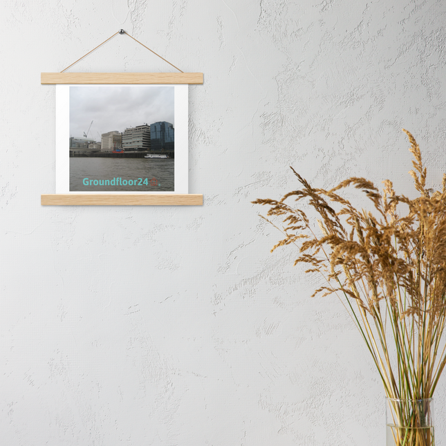 Beautiful Place Poster with hangers with Groundfloor24 Logo