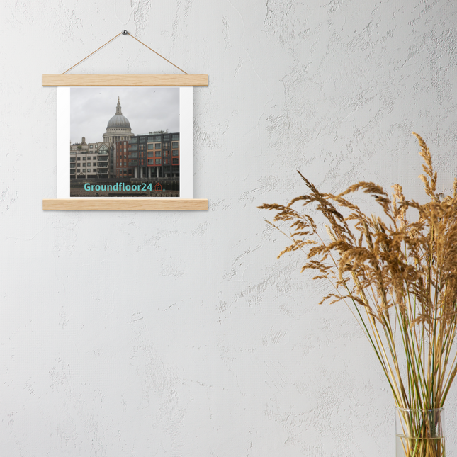 St. Paul's Cathedral Poster with hangers with Groundfloor24 Logo