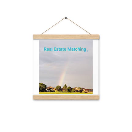 The Rainbow Sinari Poster with hangers with Real Estate Matching Logo