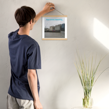 Beautiful Place Poster with hangers with Real Estate Matching Logo