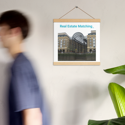 Hay's Galleria Poster with hangers with Real Estate Matching Logo