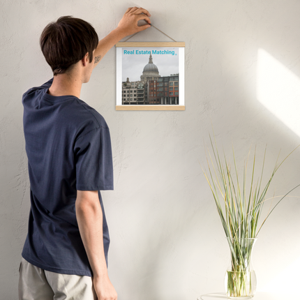 St. Paul's Cathedral Poster with hangers with Real Estate Matching Logo