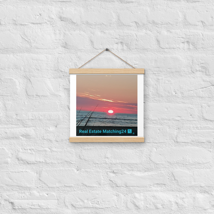 Beutiful Poster with hangers with Real Estate Matching24 Logo