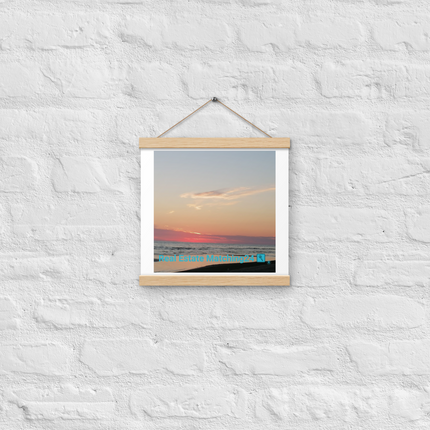 Sunset Sinari Poster with hangers with Real Estate Matching24 Logo