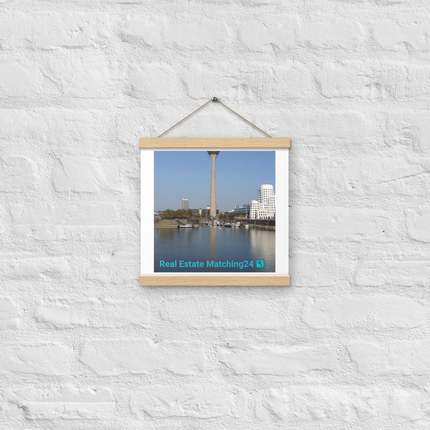 Lovely Sinari Poster with hangers with Real Estate Matching24 Logo