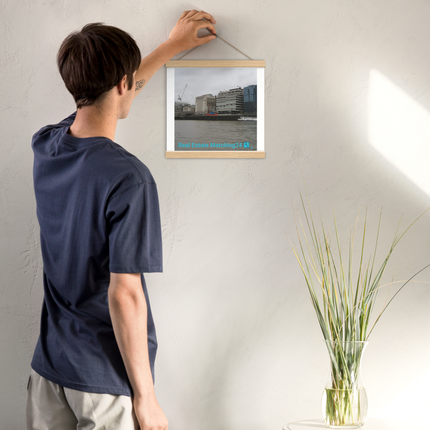 Beautiful Place Poster with hangers with Real Estate Matching24 Logo