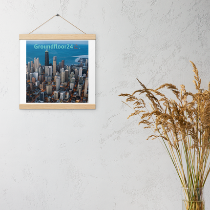 Beutiful Sinari Poster with hangers with Groundfloor24 Logo