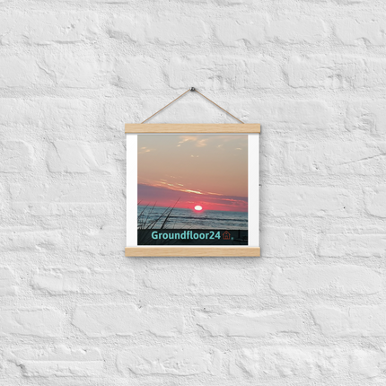 Beutiful Poster with hangers with Groundfloor24 Logo