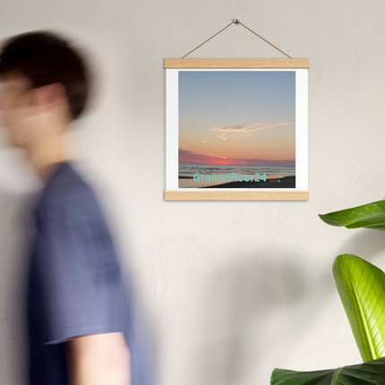 Sunset Sinari Poster with hangers with Groundfloor24 Logo