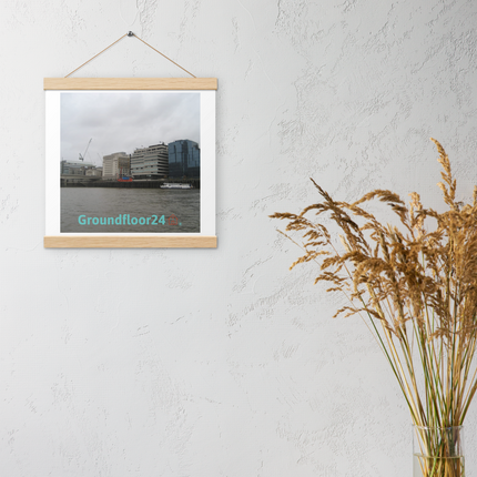 Beautiful Place Poster with hangers with Groundfloor24 Logo