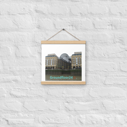 Hay's Galleria Poster with hangers with Groundfloor24 Logo