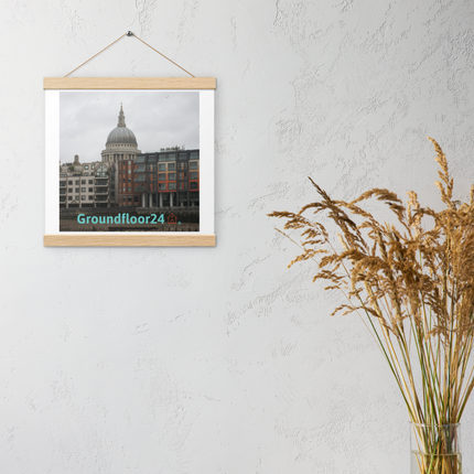 St. Paul's Cathedral Poster with hangers with Groundfloor24 Logo