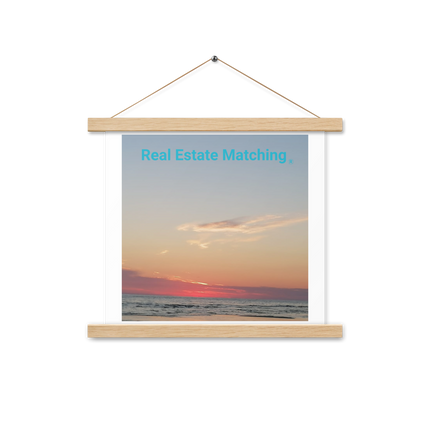Sunset Sinari Poster with hangers with Real Estate Matching Logo