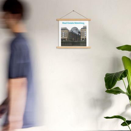 Hay's Galleria Poster with hangers with Real Estate Matching Logo