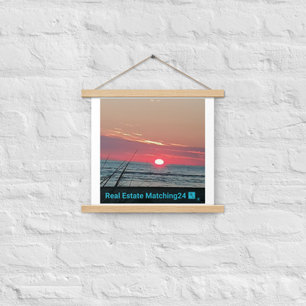 Beutiful Poster with hangers with Real Estate Matching24 Logo