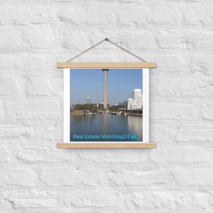 Lovely Sinari Poster with hangers with Real Estate Matching24 Logo