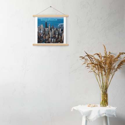 Beutiful Sinari Poster with hangers with Groundfloor24 Logo