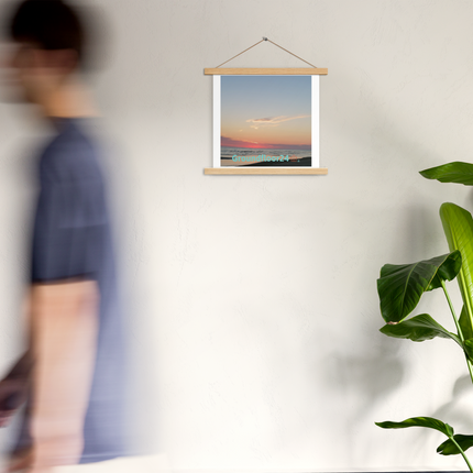 Sunset Sinari Poster with hangers with Groundfloor24 Logo
