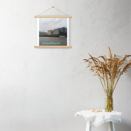 Beautiful Place Poster with hangers with Groundfloor24 Logo