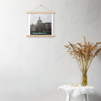 St. Paul's Cathedral Poster with hangers with Groundfloor24 Logo
